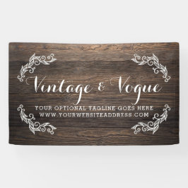 Rustikale Vintage hölzerne elegante Banner