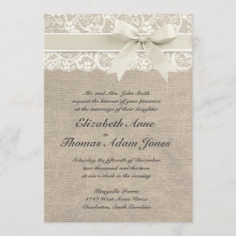 Rustikale Vintage Inspirierte Hochzeitseinladung Einladung