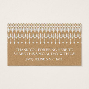 Rustikale, Vintage Lace Kraft Papierschrift Typogr
