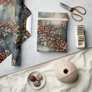 Rustikale Vintage Retro-Klassiker-Christmas-Weihna Geschenkpapier