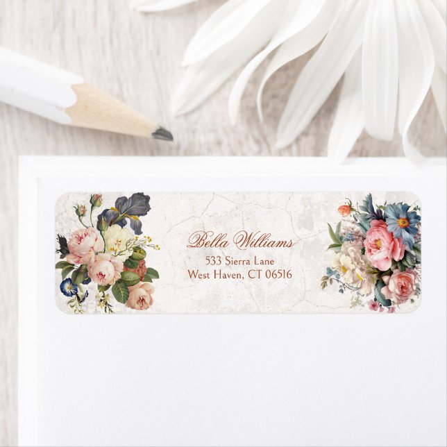 Rustikale Vintage Rose & Iris (Insitu)