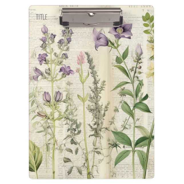 Rustikale Vintage Schreibtischbeschreibung Klemmbrett (Vorderseite)