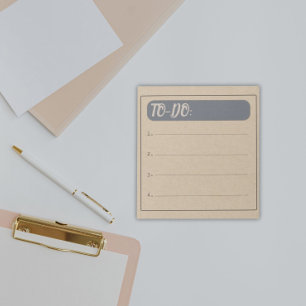 Rustikale Vintage-To-Do-Liste Notizblock