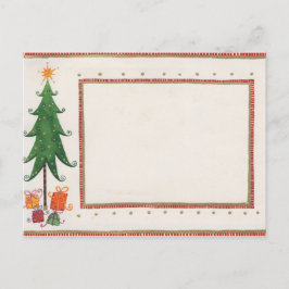 rustikale Vintage Weihnachten-Einladung Feiertagspostkarte