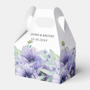Rustikale Violet Summer Wild Floral Wedding Geschenkschachtel