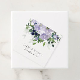 Rustikale Violett-Hochzeit der Lila Seefelder Geschenkanhänger