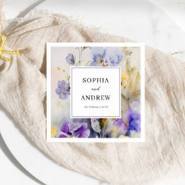 Rustikale Violetten Hochzeit Serviette