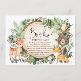 Rustikale Wälder Grünbücher für Baby Begleitkarte