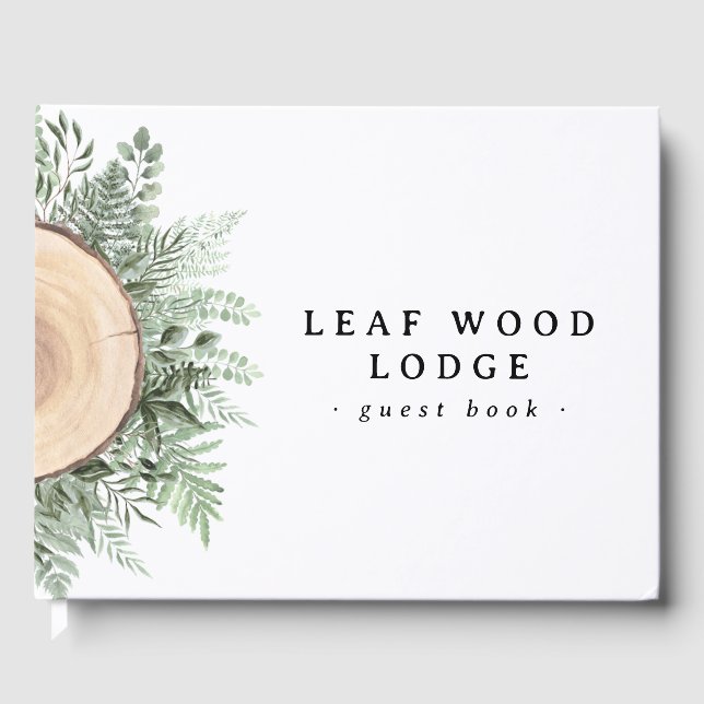 Rustikale Waldgärten Urlaub Rental Bed Breakfast Gästebuch (Vorderseite)
