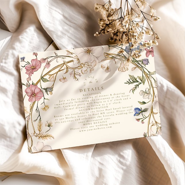 Rustikale Waldhochzeit Begleitkarte (Von Creator hochgeladen)