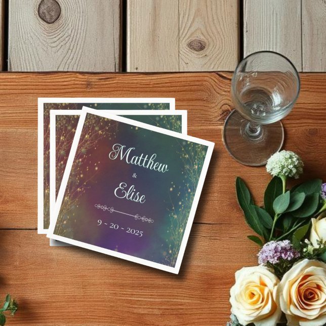 Rustikale Waldhochzeit Serviette (Von Creator hochgeladen)