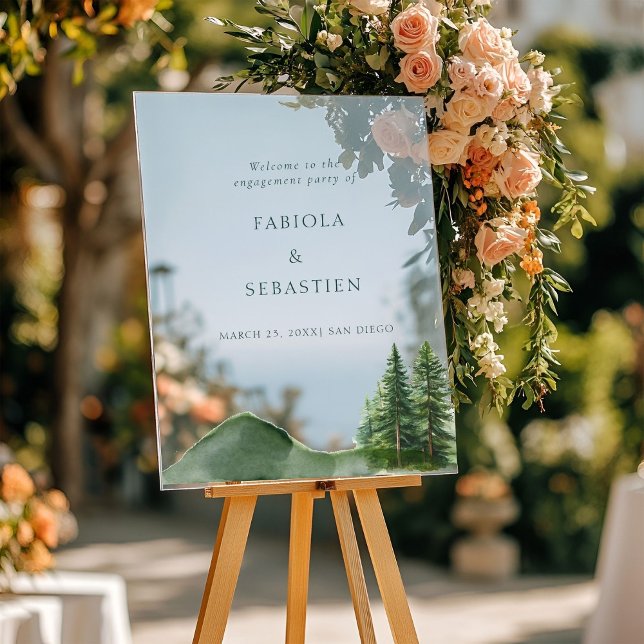 Rustikale Waldlandschaft Bergwald Engagemen Willko Acrylschild (Von Creator hochgeladen)