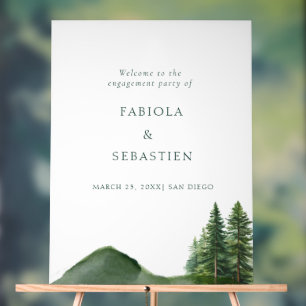 Rustikale Waldlandschaft Bergwald Engagemen Willko Acrylschild