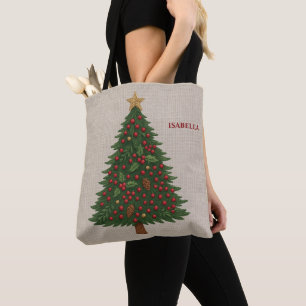 rustikale Waldlandschaft Weihnachtsbaum