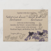 Rustikale Waldvögel Hochzeit