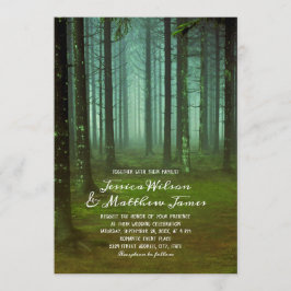 Rustikale Waldzauberwoods Fall Country Wedding Einladung