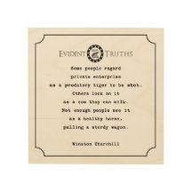 rustikale Wandplakette Winston- Churchillzitats