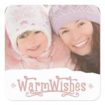 Rustikale Warme Wünsche | Aufkleber für das Foto v