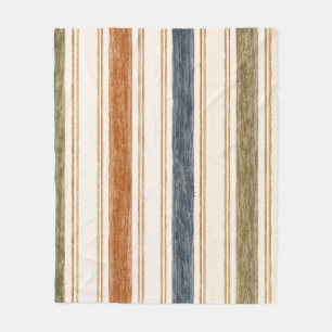 Rustikale Wasserfarbe-Gestreifte-Wurfdecke   Boho  Fleecedecke