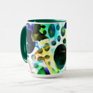 Rustikale Wasserfarbe mit Löchern und Ausschnitten Tasse