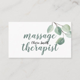 Rustikale Wasserfarbe Moderne Vegetation Blumenmas Visitenkarte