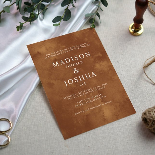 Rustikale Wasserfarbe Wilde Vegetation Fern Weddin Einladung (Von Creator hochgeladen)