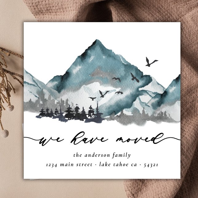 Rustikale Wasserfarbe Wir haben bewegte Wälder Ber Ankündigung (Von Creator hochgeladen)