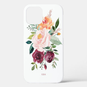Rustikale Wasserfarben-Botanik mit Ihrem Monogramm iPhone 12 Pro Hülle