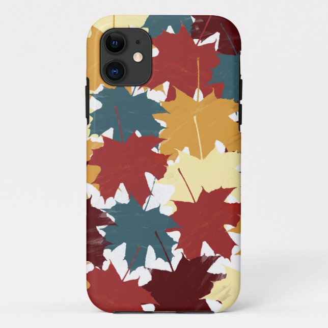 Rustikale Wasserfarben Herbst Herbst Blätter Case-Mate iPhone Hülle (Rückseite)