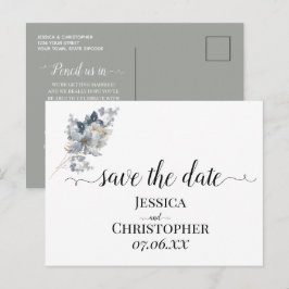 Rustikale Wasserfarben-Illustration Florale Anordn Ankündigungspostkarte