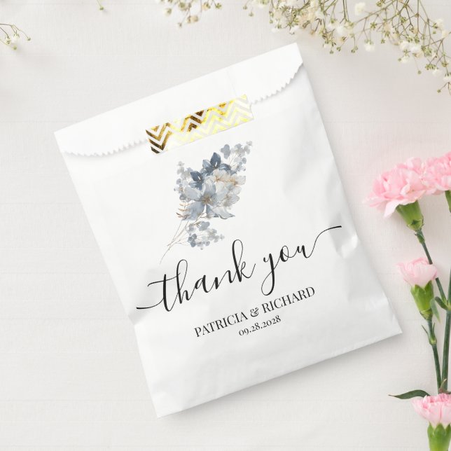 Rustikale Wasserfarben-Illustration Florale Anordn Geschenktütchen (Versiegelt)