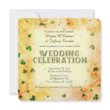 Rustikale Wasserfarben Irische Kleeblatt