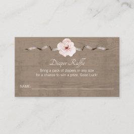 Rustikale Wasserfarbenkarte - Holzba Begleitkarte