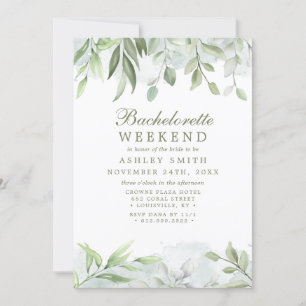 Rustikale Wasserfarbenwelt Bachelorette Einladung