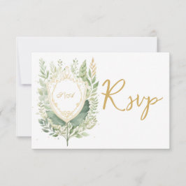 Rustikale Wasserfarbenwelt Hochzeit RSVP