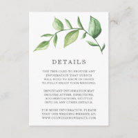 Rustikale Wasserfarbenwelt Sprig Wedding Details