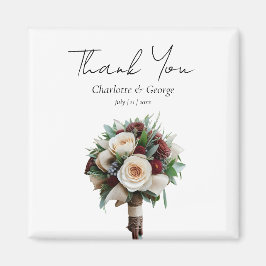 Rustikale Wedding Bouquet Blume Gastgeschenke Hoch Magnet