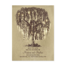 rustikale Weidenbaum- und Saitenleuchten Save the