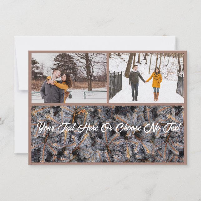 Rustikale Weihnachten Elegant Winter Solstice Wald (Vorderseite)