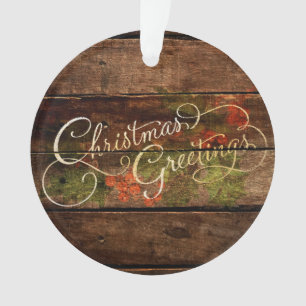 Rustikale Weihnachten Ornament
