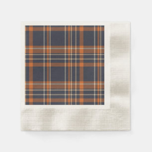 Rustikale Weihnachten/Winter kariert Serviette