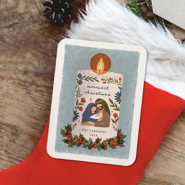 Rustikale Weihnachts-Christgeburt Magnet (Von Creator hochgeladen)