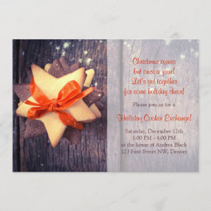 Rustikale Weihnachts-Cookie Exchange Feiertag Part Einladung