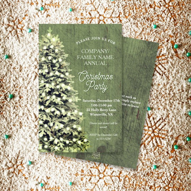 Rustikale Weihnachtsbaum Grüne Gesellschaft Feiert (Von Creator hochgeladen)