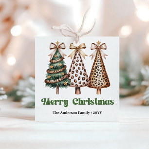 Rustikale Weihnachtsbäume Personalisiertes Weihnac Geschenkanhänger