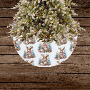 Rustikale Weihnachtsbaumfarbe Wasserfarbe Polyester Weihnachtsbaumdecke