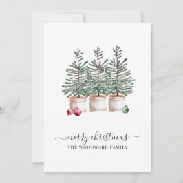 Rustikale Weihnachtsbaumkarte