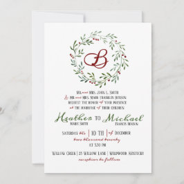 Rustikale Weihnachtsfeier Einladung