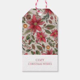 Rustikale Weihnachtsfeiertage Geschenkanhänger