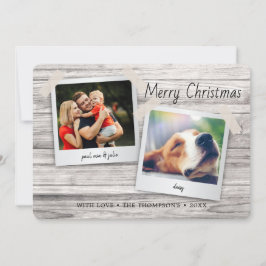 Rustikale Weihnachtsfeiertage Wohn Pinup Fotos Feiertagskarte